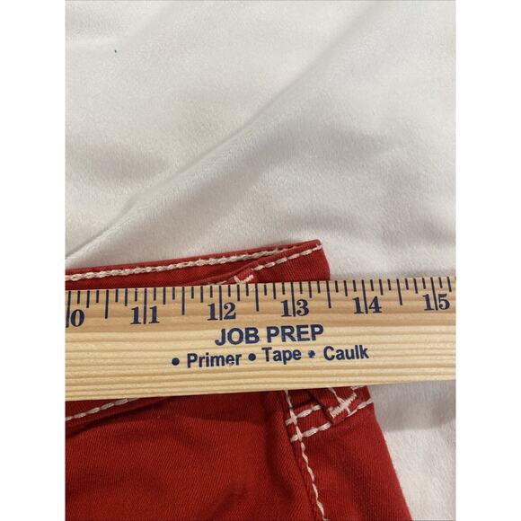 True Religion Jeans Red and White Stitch Vintage Red Size 29 RARE - Picture 15 of 16